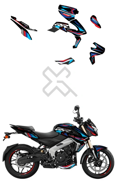 RR Edition Full Body Sticker Compatible with Pulsar NS400Z | Made in Premium Gloss Vinyl with FPF (Fade Protection Film), Waterproof, Precut Sticker, Pack of 1